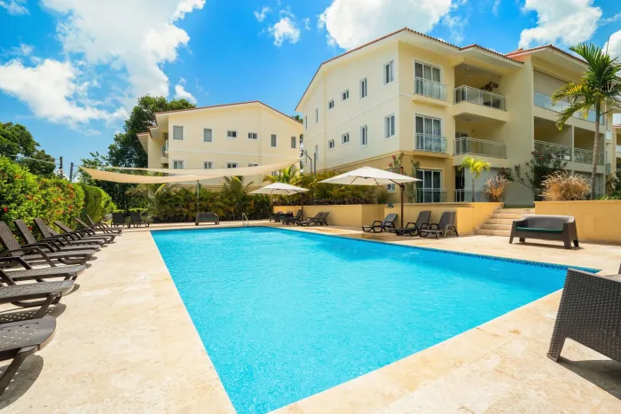 Modern 2-Bedroom Ground Floor Condo in Hill Side Condos at Residencial Hispaniola